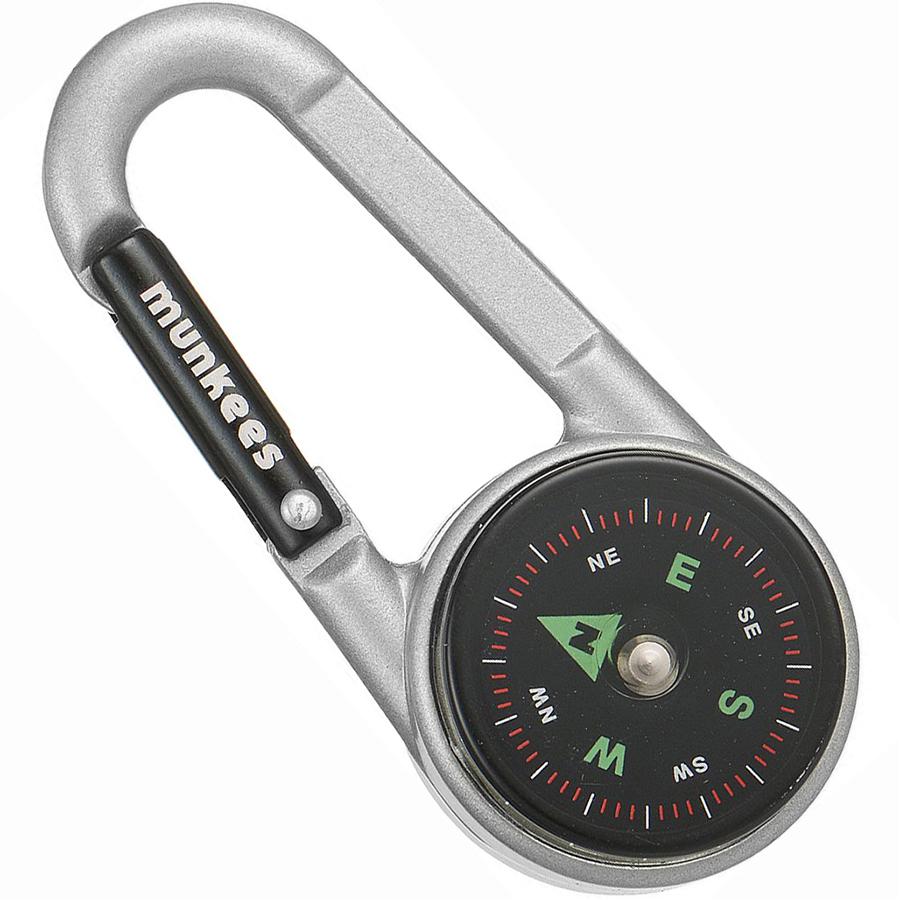 Карабін Munkees 3135 Compass with Thermometer Silver