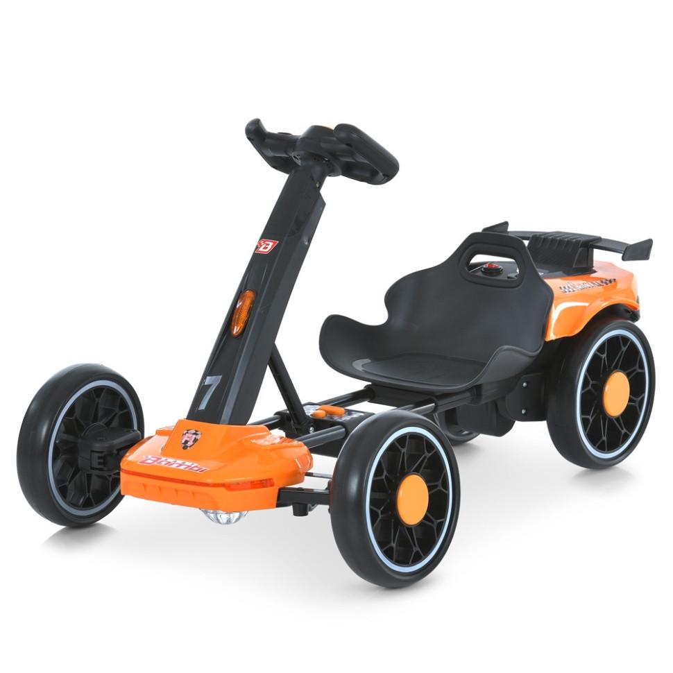 Детский электрический автомобиль Bambi 12V одноместный до 30 кг Оранжевый (DE-169-E-889) Детский электрический автомобиль Bambi 12V одноместный до 30 кг Оранжевый (DE-169-E-889)