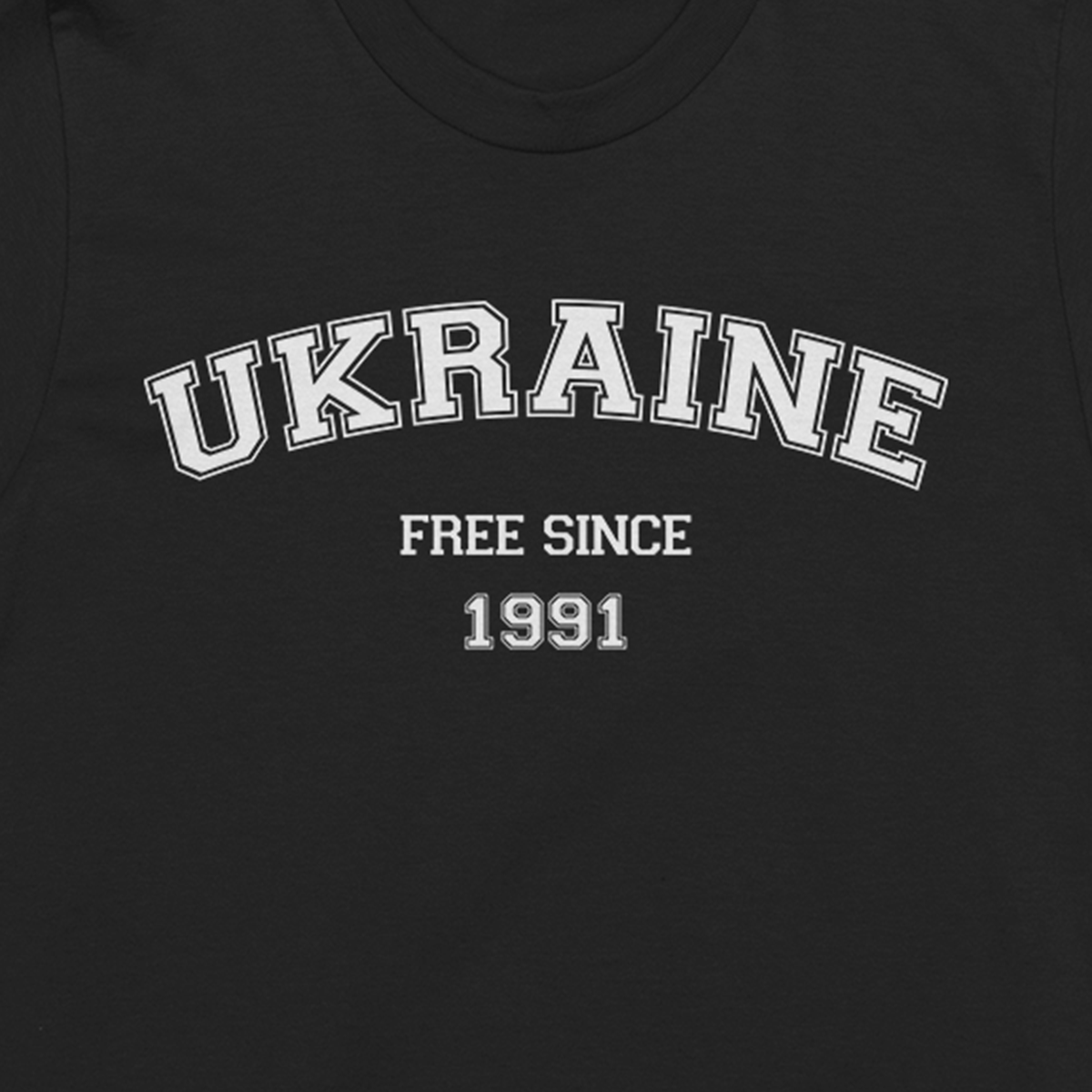 Футболка патриотическая унисекс Ufree Свободная Украина с 1991 M Черный (20013-2 -M) - фото 2