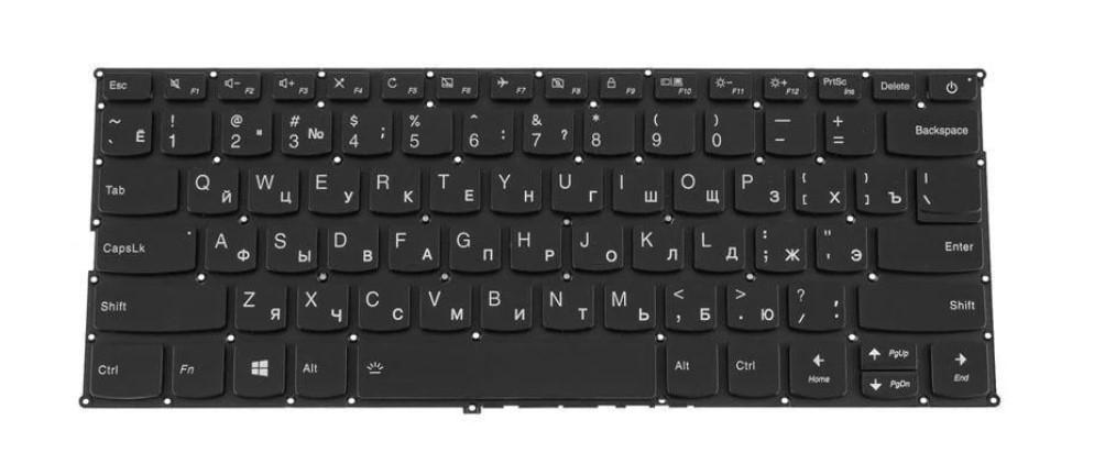 Клавиатура для ноутбука Lenovo IdeaPad 720s-14IKB rus/без фрейма/подсветка клавиш Black (183138)