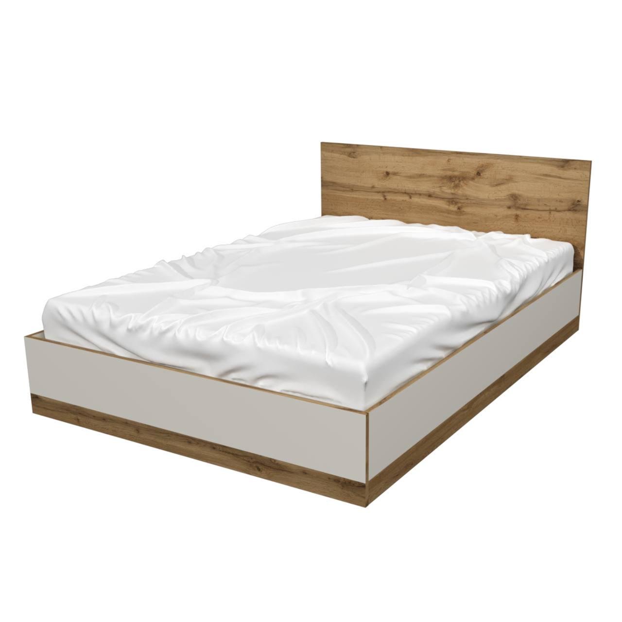 Кровать двуспальная из ДСП OSLO 145х203х85 см (000062639) - фото 1 Кровать двуспальная из ДСП OSLO 145х203х85 см (000062639) - фото 1