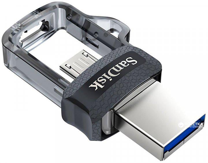 Флеш-пам'ять SanDisk Ultra Dual Drive OTG 32 Гб (SDDD3-032G-G46) - фото 2