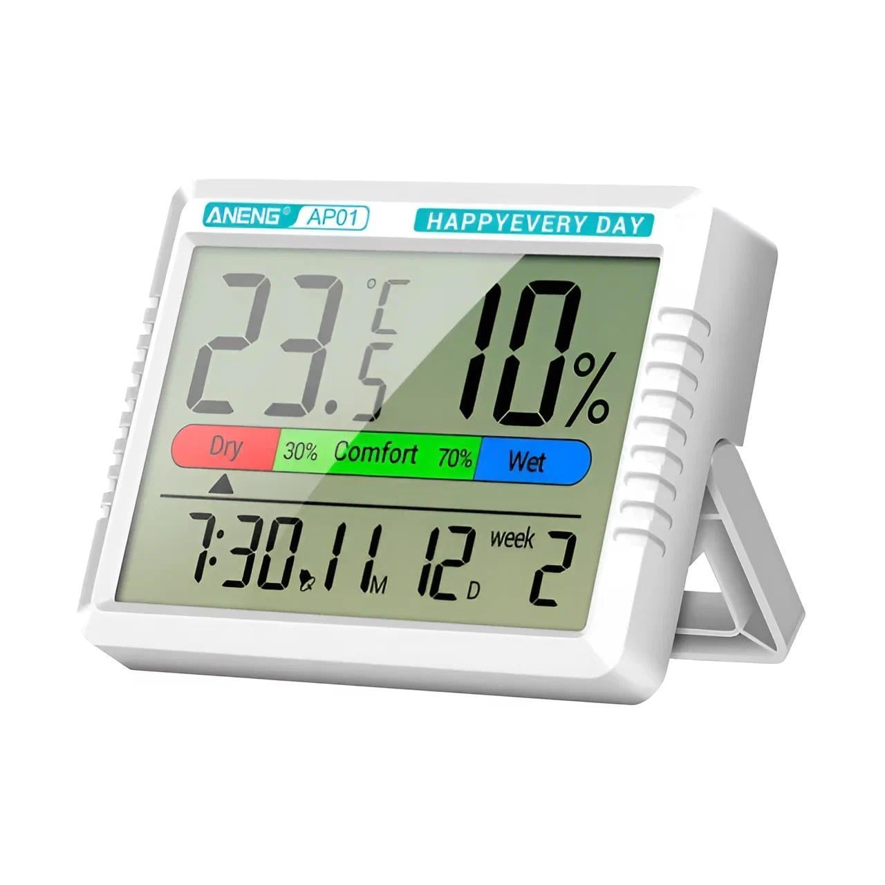 Термогигрометр цифровой ANENG AP01 с котами для домашнего и офисного использования.