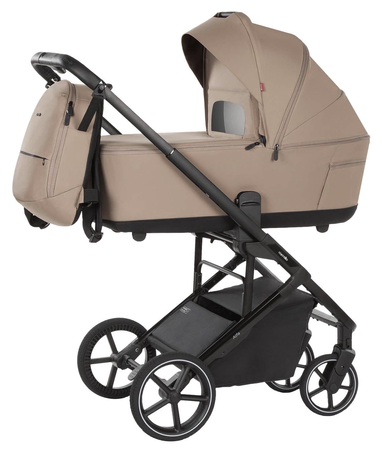 Коляска універсальна CARRELLO Alfa CRL-6522 2в1 Honey Beige