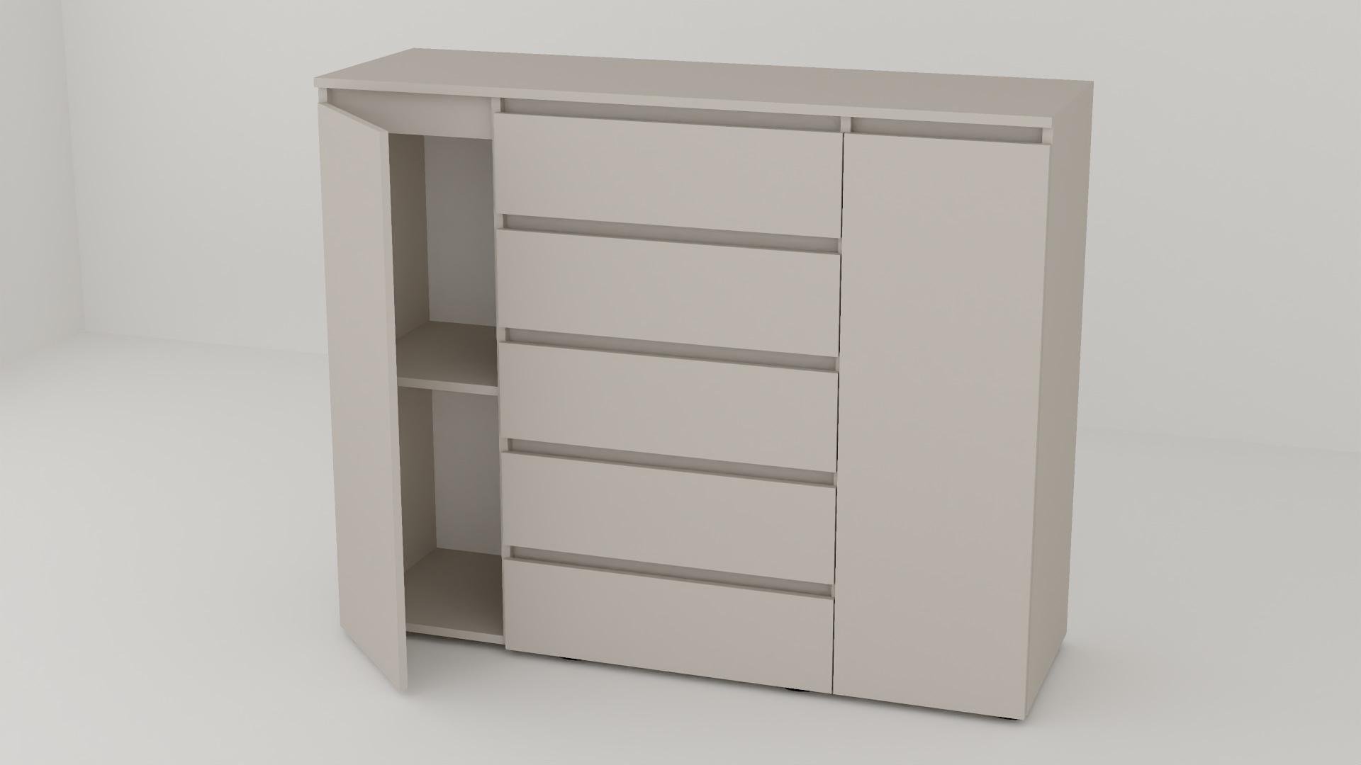 Комод Алекса СН-151/50 140х50х111 см Кашемир