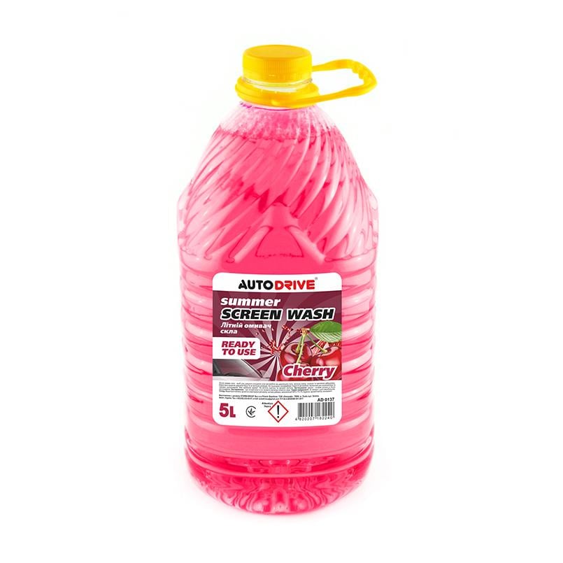 Омыватель стекла летний AutoDrive Summer Screen Wash Cherry PET 5 л (AD0137)