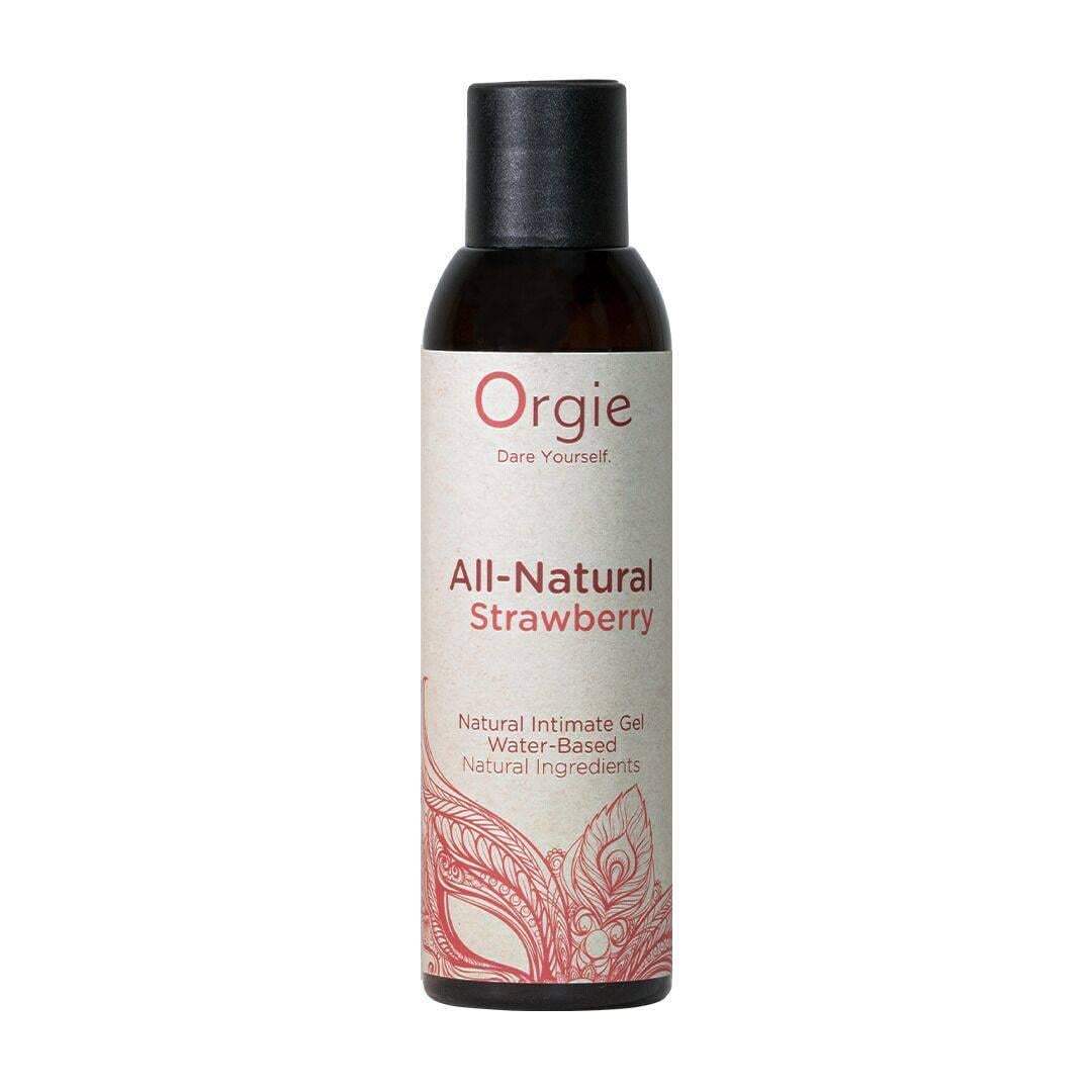 Лубрикант на водной основе Orgie All Natural Strawberry со вкусом клубники 150 мл (37990480)