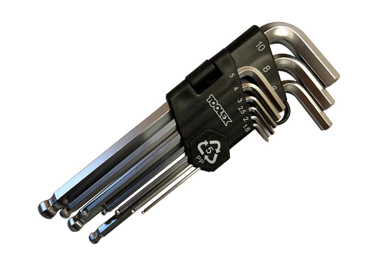 Набір ключів шестигранних Toolex 9 шт. кулясті (19S957)