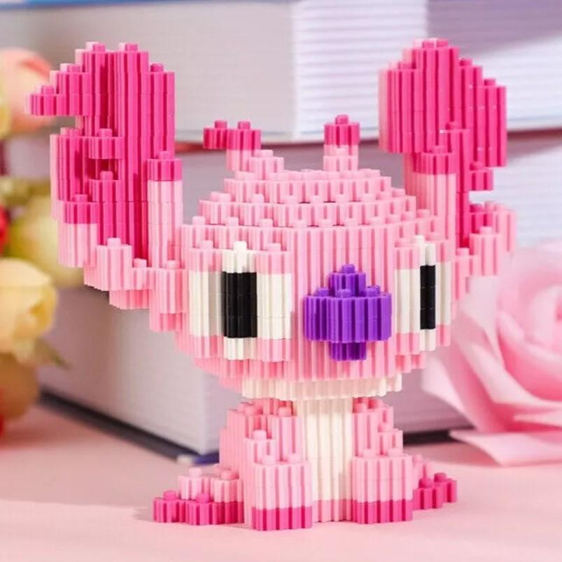 Конструктор детский Magic Blocks 3D Ангел Стич Ушастик 9 см/324 дет. Розовый (1000-ZB-632) - фото 2 Конструктор детский Magic Blocks 3D Ангел Стич Ушастик 9 см/324 дет. Розовый (1000-ZB-632) - фото 2