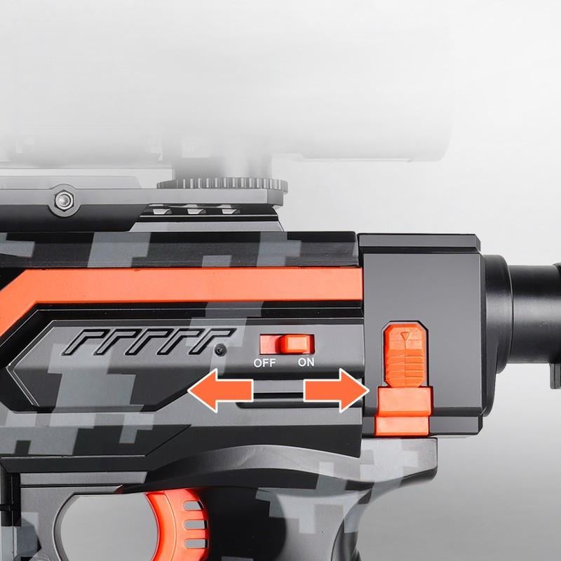 Игрушечный автомат NERF на мягких шарах аккумуляторный 102 см Зеленый (AK105) - фото 3