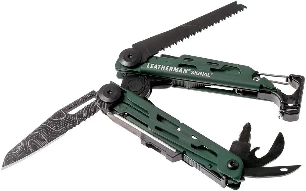 Мультитул Leatherman Signal 19 інструментів з чохлом Green Topo (26257964) - фото 5 Мультитул Leatherman Signal 19 інструментів з чохлом Green Topo (26257964) - фото 5
