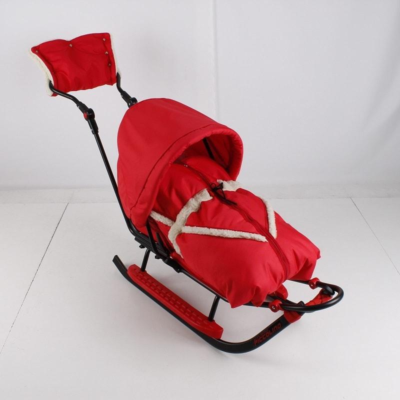 Санки Adbor Piccolino комплект Black Edition deLux Красный