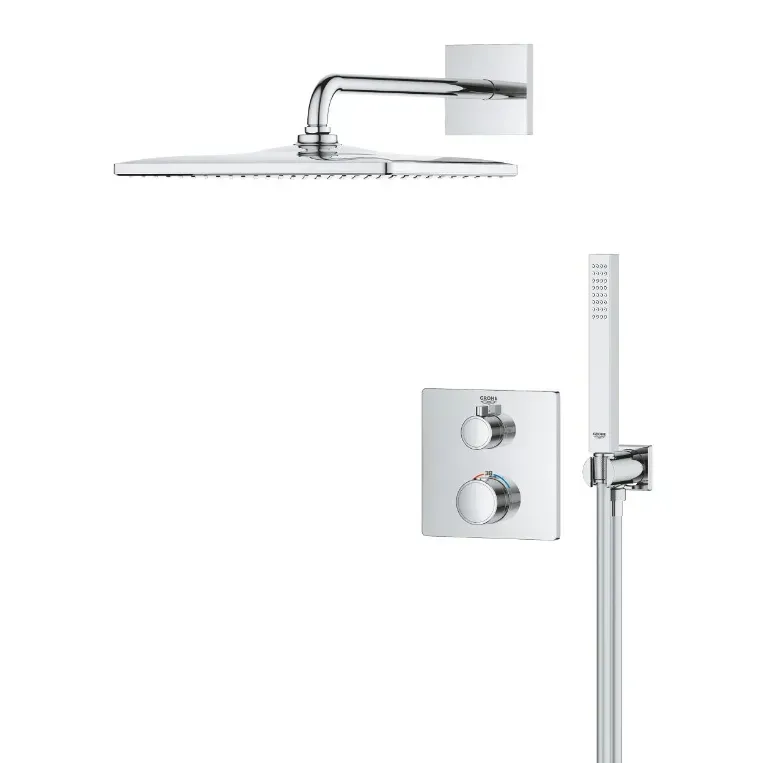 Душова система прихованого монтажу Grohe Grohtherm з термостатом Хром (34870000)