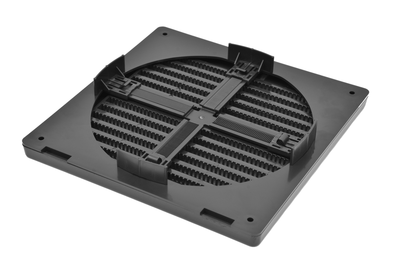 Решетка вентиляционная AirRoxy квадратная/пластиковая с регулировкой 80-150 мм и сеткой 170x170 мм Graphite (02-345) - фото 3 Решетка вентиляционная AirRoxy квадратная/пластиковая с регулировкой 80-150 мм и сеткой 170x170 мм Graphite (02-345) - фото 3