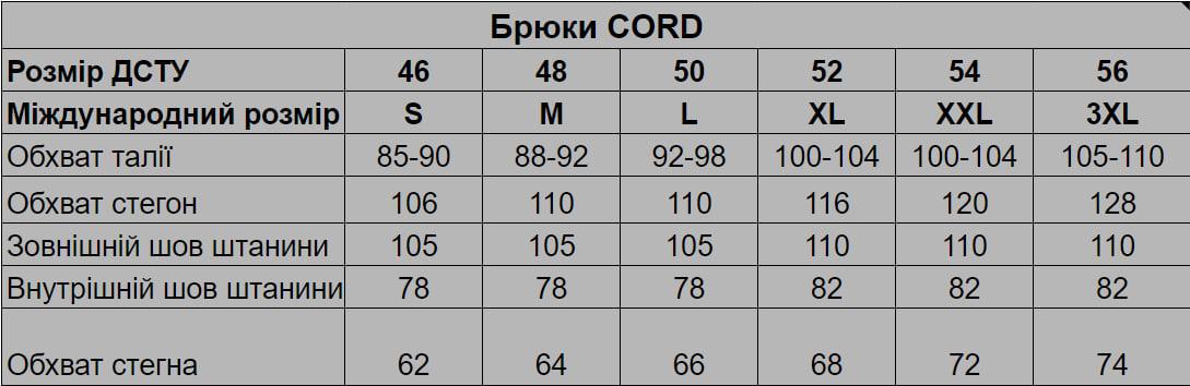 Військові брюки Tactic CORD Ріп-стоп з наколінниками р. 48 Мультикам (56354) - фото 7