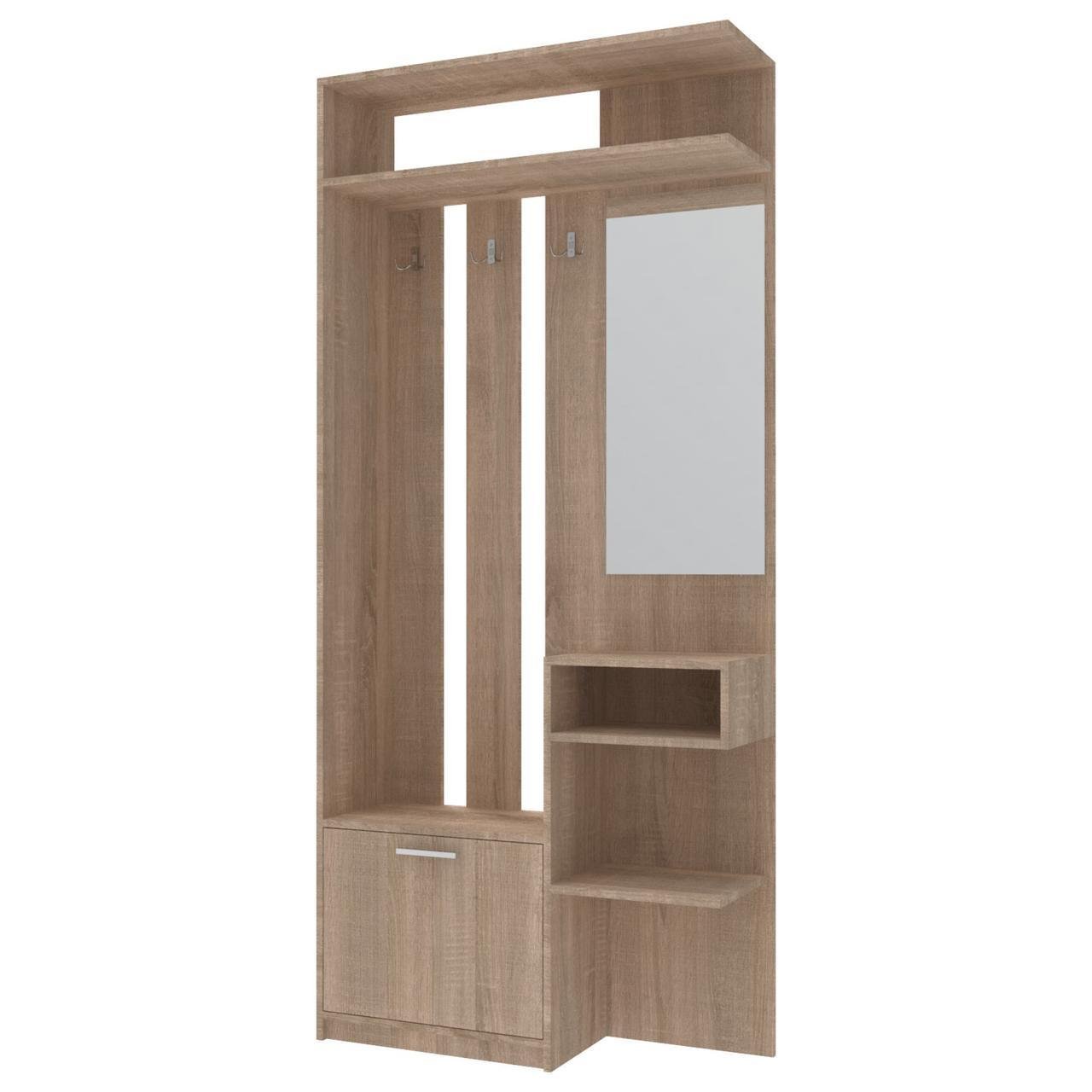 Прихожая Doros Ривьера 91,5х30х203 см Дуб Сонома (DRS-011333) - фото 1