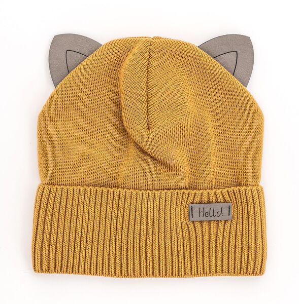 Шапка дитяча для хлопчиків Карл D851 фліс 44-48 см Цегляний