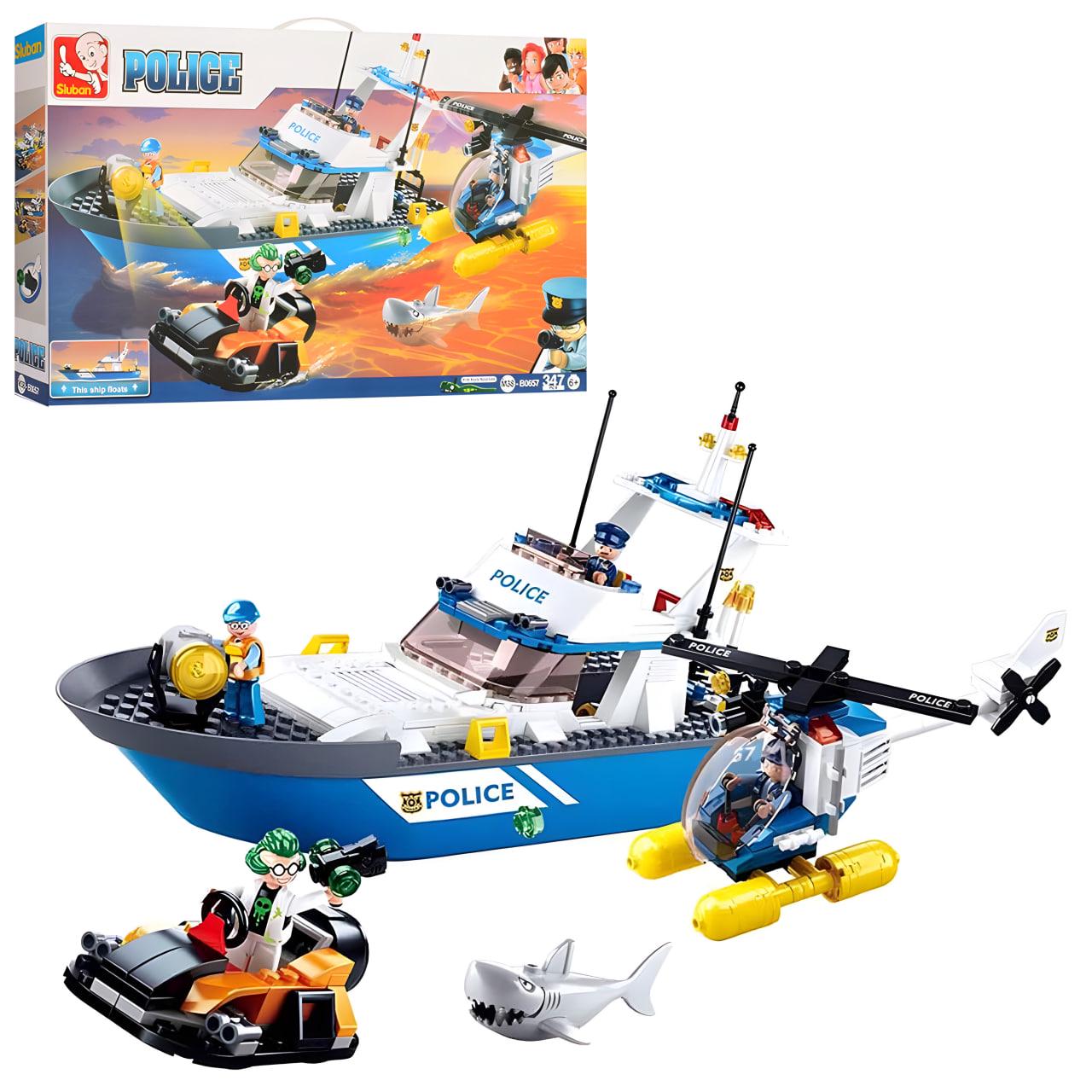 Конструктор Sluban Полицейский патруль на воде 347 дет. (M38-B0657) Конструктор Sluban Полицейский патруль на воде 347 дет. (M38-B0657)