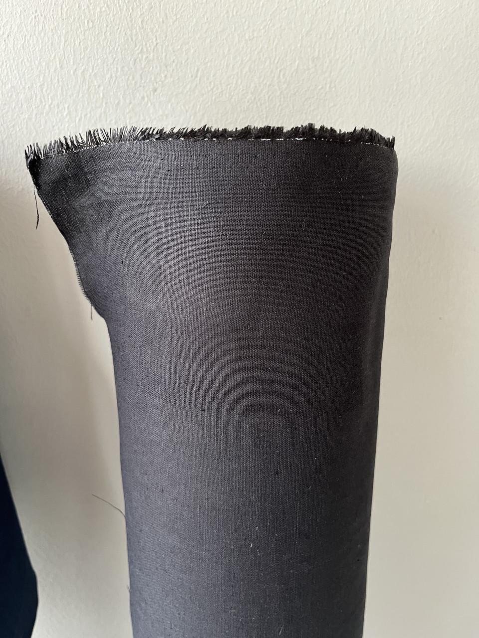 Ткань LINEN PLUS 52% льна и 48% хлопка 143 см 147 Черный - фото 1 Ткань LINEN PLUS 52% льна и 48% хлопка 143 см 147 Черный - фото 1