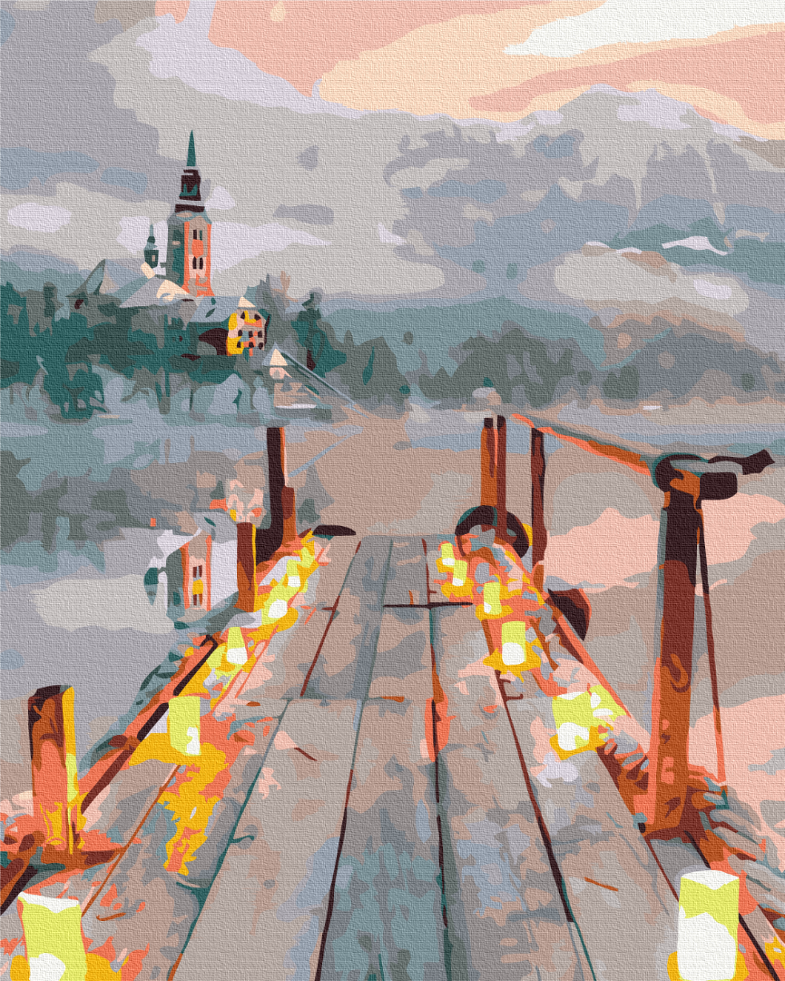 Картина по номерам Brushme Романтика зимнего вечера 48x60 см (BS33950L) Картина по номерам Brushme Романтика зимнего вечера 48x60 см (BS33950L)