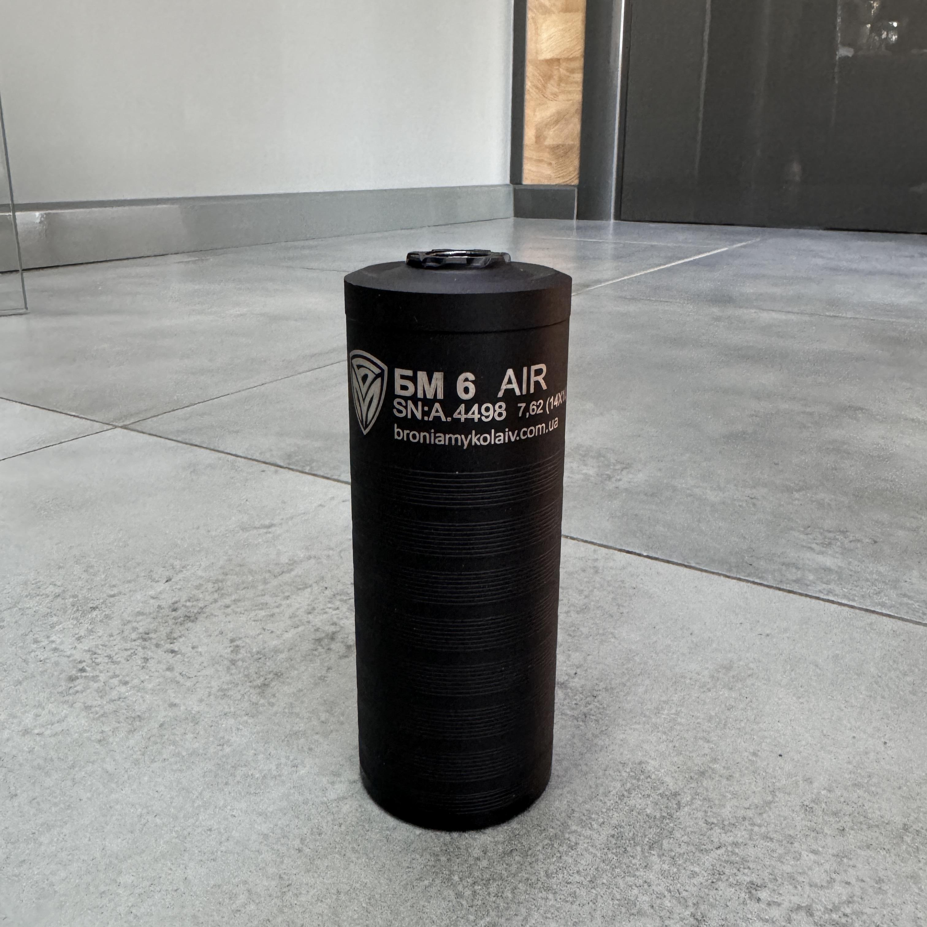 Глушитель боевой БМ6 AIR 7.62 14x1L саундмодератор АК/АКС/АКМ/АКМС/CZ Bren 2 РПК-74 (246865) - фото 3 Глушитель боевой БМ6 AIR 7.62 14x1L саундмодератор АК/АКС/АКМ/АКМС/CZ Bren 2 РПК-74 (246865) - фото 3