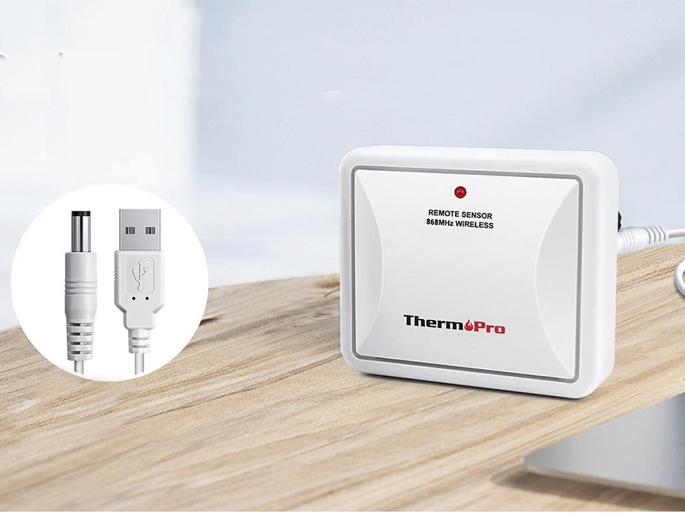 Метеостанція Термометр гігрометр ThermoPro TP68C 150 м з підсвічуванням з виносним датчиком - фото 3