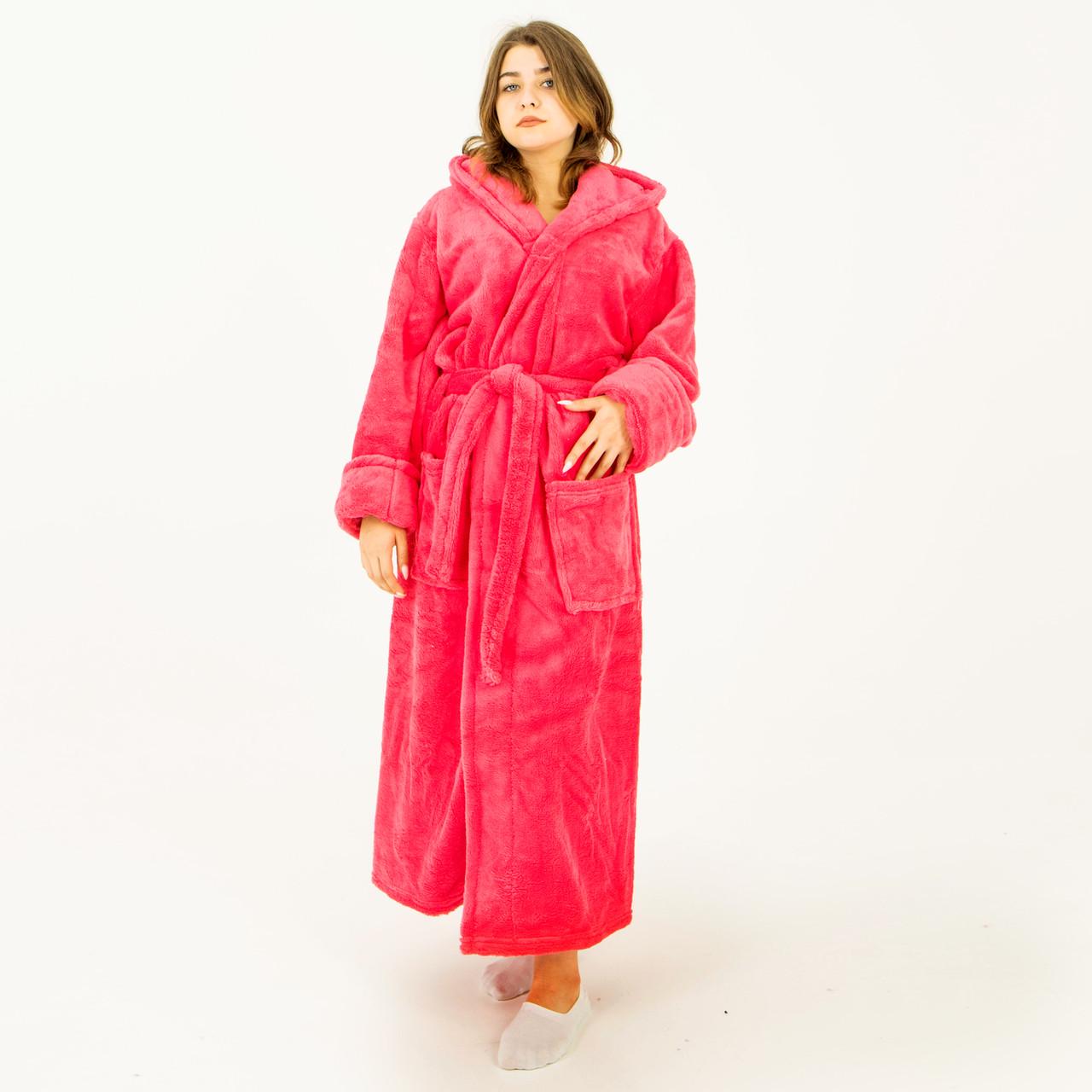 Халат женский на запах с капюшоном махровый 2 кармана M Манго (48) - фото 6 Халат женский на запах с капюшоном махровый 2 кармана M Манго (48) - фото 6