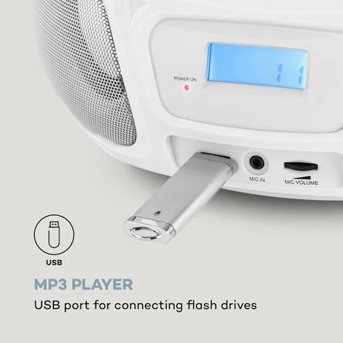 Бумбокс Auna Roadie Sing CD Boombox CD USB FM BT - фото 5 Бумбокс Auna Roadie Sing CD Boombox CD USB FM BT - фото 5