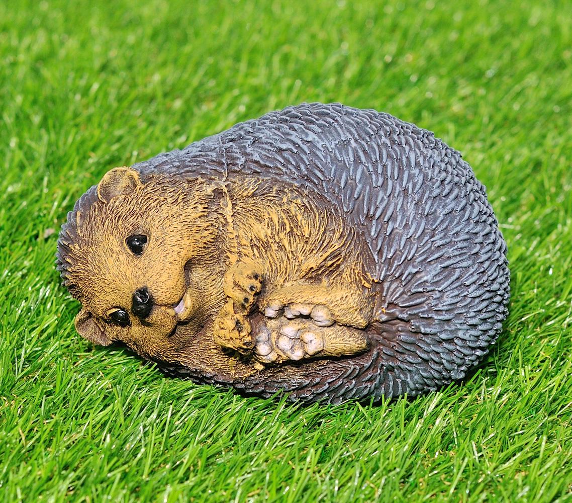 Садовая фигура Ежик на боку