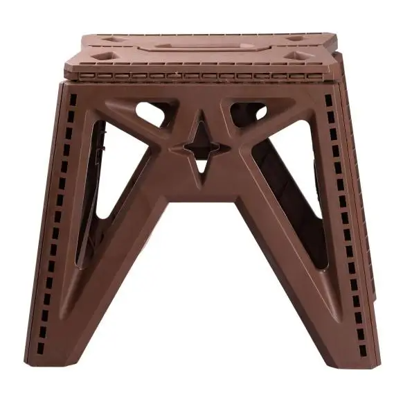 Табурет складной пластиковый 29,5х19,5 см Коричневый - фото 2 Табурет складной пластиковый 29,5х19,5 см Коричневый - фото 2