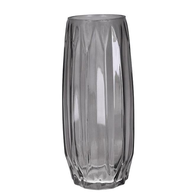 Ваза стеклянная Flora Scandinavia 28 см Серый (DR017510)