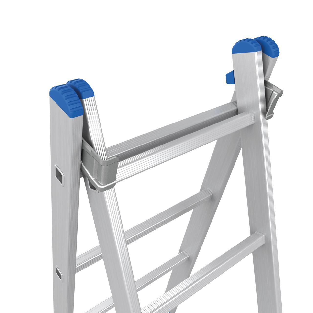 Лестница алюминиевая двухсекционная Меткас 2х7 2,81 м (3DPanda-2H602007) - фото 5 Лестница алюминиевая двухсекционная Меткас 2х7 2,81 м (3DPanda-2H602007) - фото 5