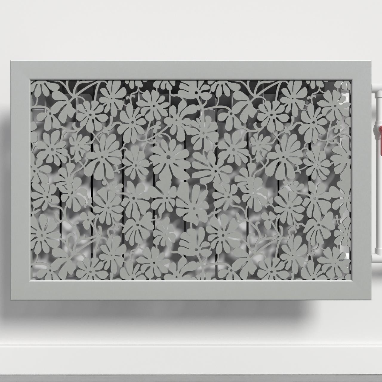 Решетка-экран на батарею SMARTWOOD 1500 мм Серый Бетон (R20575109)