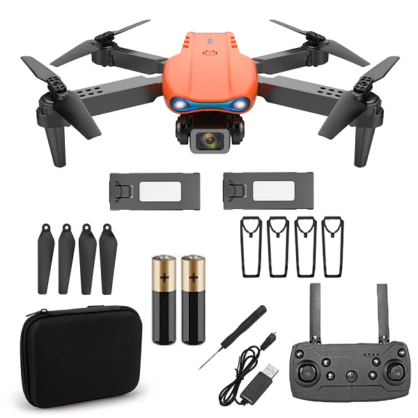 Квадрокоптер RC E99 K3 PRO PLUS 4K та HD камери барометр 2 Акб Orange (d365)