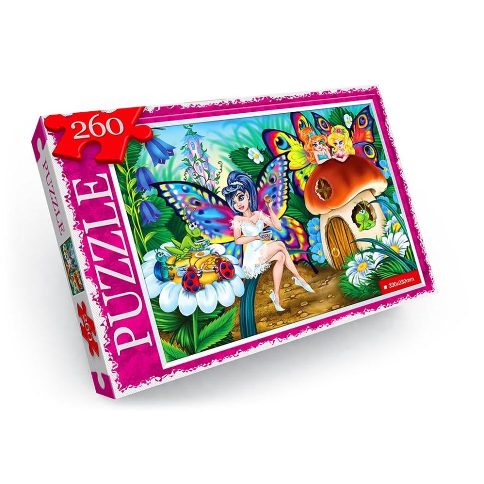 Пазлы детские Danko Toys Фея 260 эл. Розовый (IP-177-P-284)