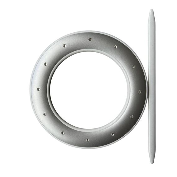 Подхват для штор декоративный IDEIA V-4-0 со стразами 15 см Белый/Серебряный матовый (2200004009896)