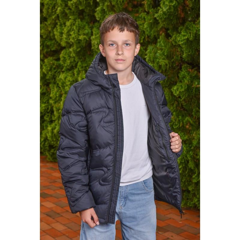 Пуховик детский зимний Волна лебединый пух 134 см Синий (2713554339) - фото 4 Пуховик детский зимний Волна лебединый пух 134 см Синий (2713554339) - фото 4