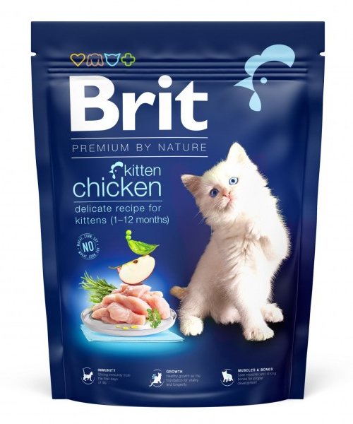 Корм сухий Brit Premium Cat by Nature Kitten для кошенят з куркою 300 г (171842)