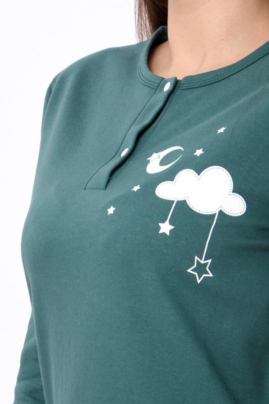 Піжама утеплена жіноча кофта на двох кнопках та штани Носи Своє р. 62 Темно-зелений (8240-023-33-1) - фото 5 Піжама утеплена жіноча кофта на двох кнопках та штани Носи Своє р. 62 Темно-зелений (8240-023-33-1) - фото 5