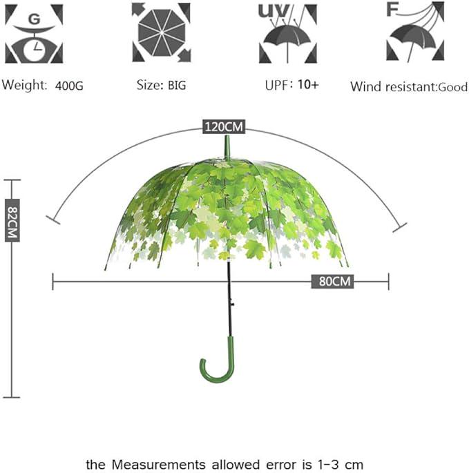 Зонт трость полуавтомат Fall 8 спиц купол 80 см Green (30228) - фото 10 Зонт трость полуавтомат Fall 8 спиц купол 80 см Green (30228) - фото 10