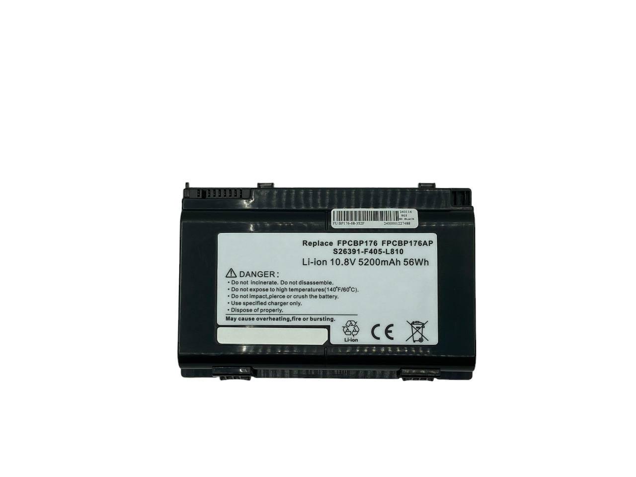 Акумулятор для ноутбука Fujitsu-Siemens CP335276-01 LifeBook A1220 10,8V 5200 mAh OEM Black