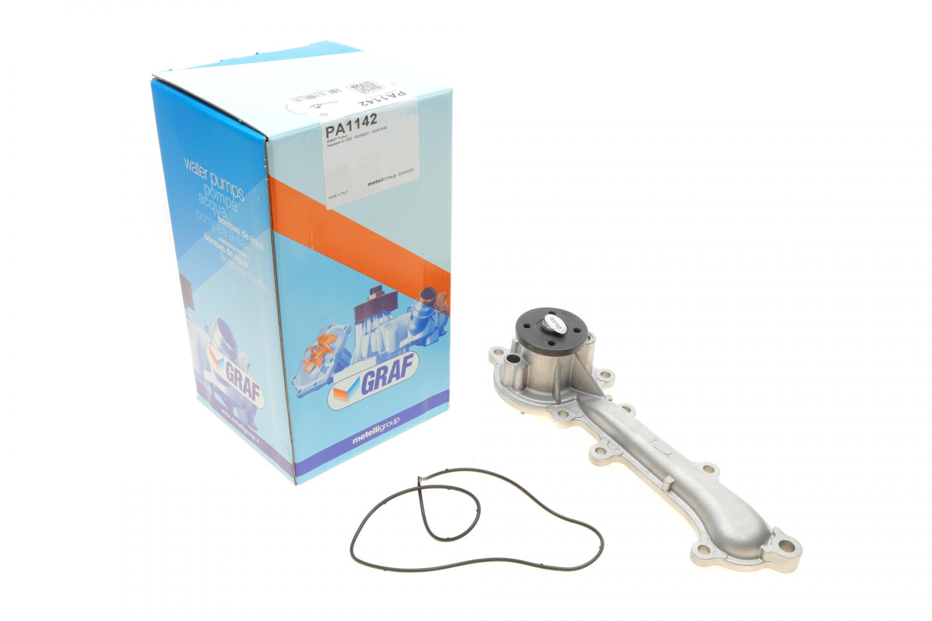 Насос воды Graf Smart Fortwo 1.0 07- B/B 6 лопаток PA1142 (25589562)