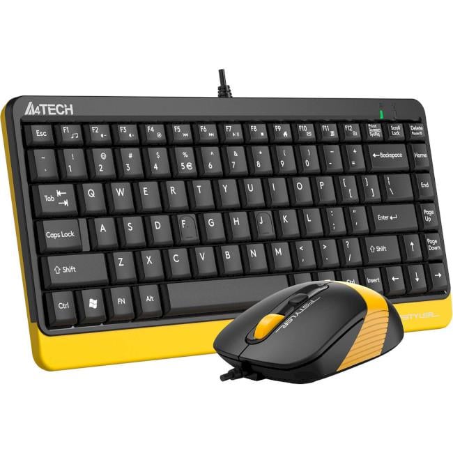 Комплект клавіатура з мишкою A4-Tech F1110 USB Bumblebee (139285) - фото 1 Комплект клавіатура з мишкою A4-Tech F1110 USB Bumblebee (139285) - фото 1