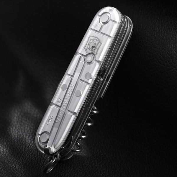 Складаний ніж Victorinox Vx13713.T7B1 Huntsman 91 мм Сірий/Напівпрозорий - фото 3