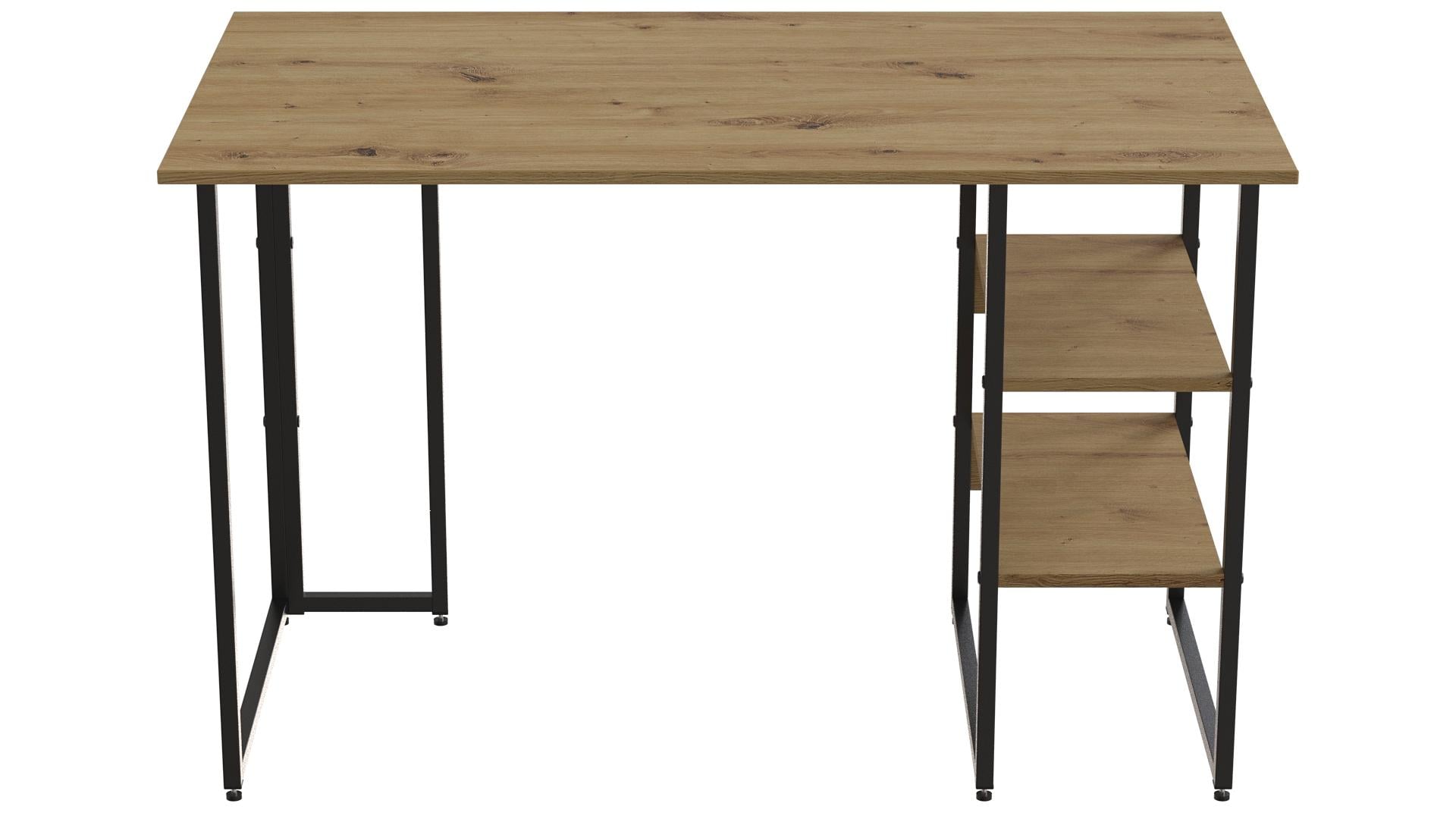 Комп'ютерний стіл Ferrum-decor Кевін ДСП 32 мм 75x120x60 см Чорний/Дуб Артизан (FRD-107221)