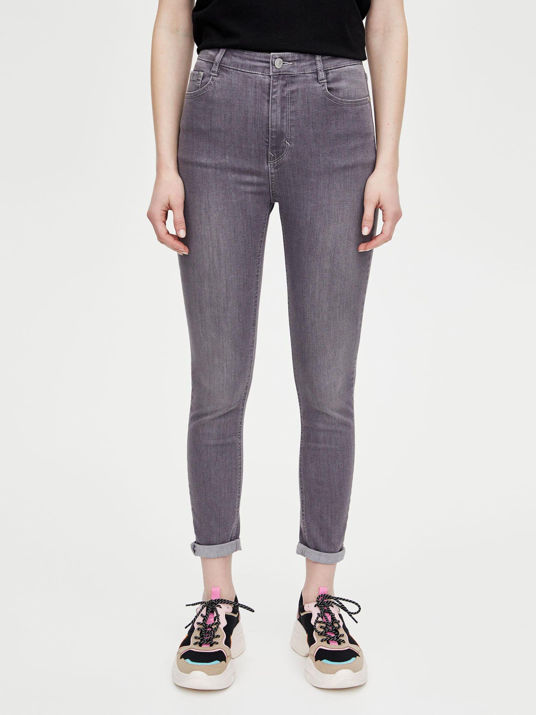 Джинси жіночі Pull&Bear р. 38 Сірий (5687314811b26)