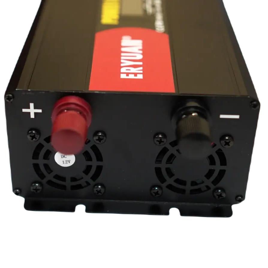 Преобразователь напряжения Eryuan 4500 W LCD DC/AC 12-220 V с чистой синусоидой и вольтметром Black (2024911628) - фото 3