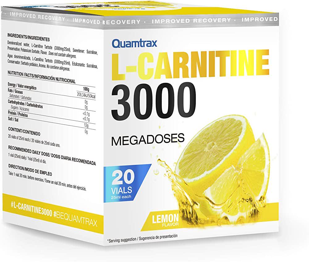 Карнитин L Quamtrax L-Carnitine 3000 Lemon 20 vials