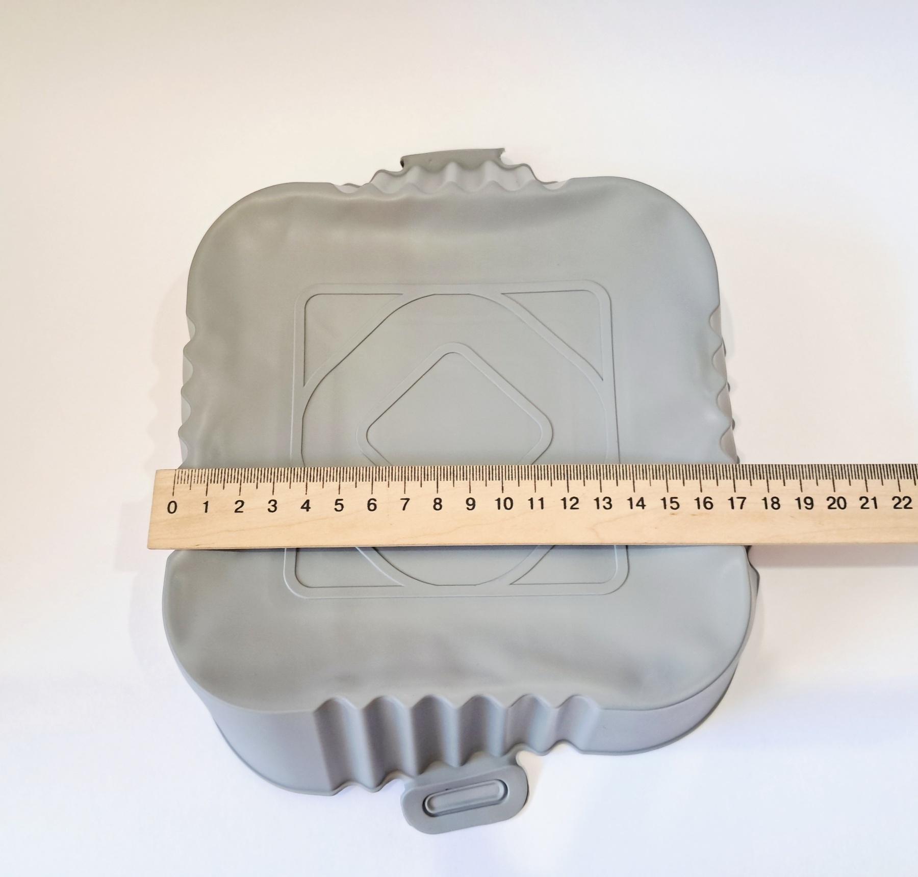 Форма силіконова для аерогрилю мультипечі ребриста 16,5 см Сірий (REN-121) - фото 6 Форма силіконова для аерогрилю мультипечі ребриста 16,5 см Сірий (REN-121) - фото 6