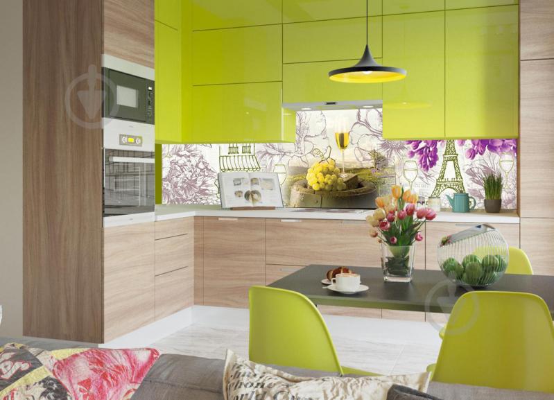 Наклейки кухонный фартук Zatarga Вино и Париж 650х2500 мм Белый (Z180098/1) Наклейки кухонный фартук Zatarga Вино и Париж 650х2500 мм Белый (Z180098/1)